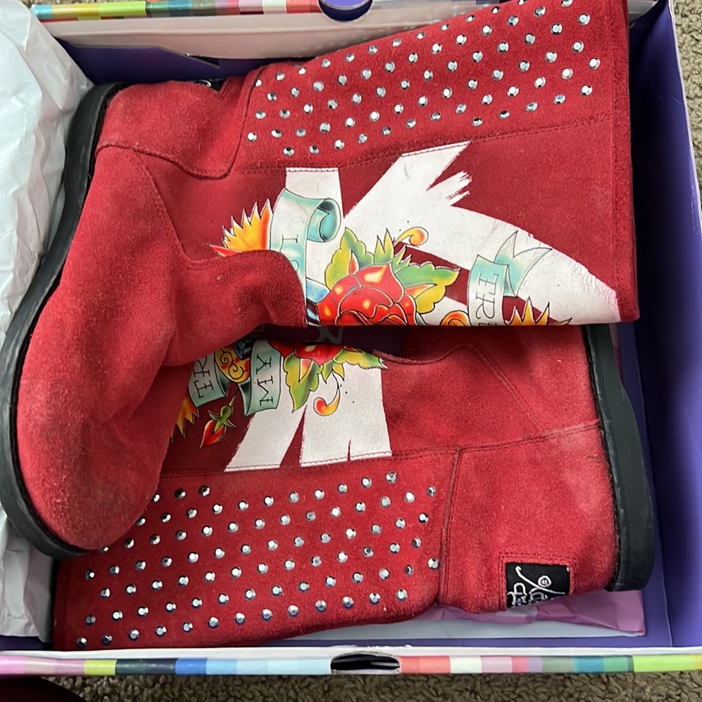 VINTAGE ED HARDY BOOTS